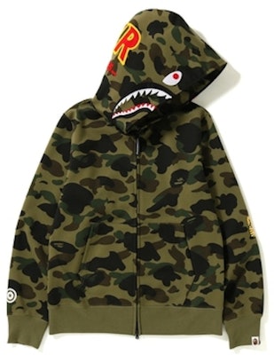 Sudadera Bape 1st Camo Windstopper PONR Shark Full Zip Verde Buy Sudadera Bape 1st Camo Windstopper PONR Shark Full Zip Verde