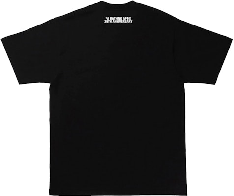 Bape 29th Anniversary Ape Head T-shirt 'Black' Order Bape 29th Anniversary Ape Head T-shirt 'Black'