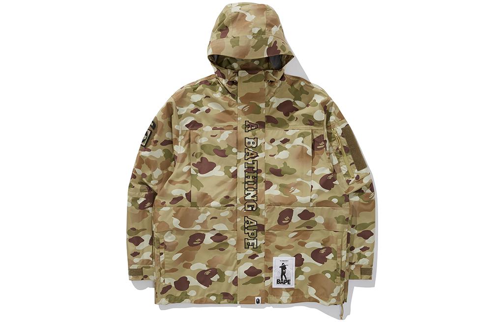BAPE × Alpha Industries Camo Full-Print Logo Hoodie Jacket Men’s Multicolor 0ZXJKM141909F 圖 2