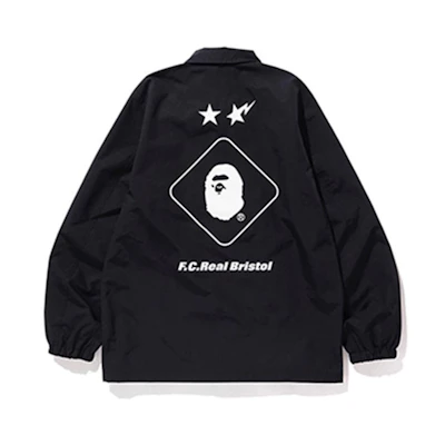 BAPE × FCRB Coach Jacket Black Ape Design 1F23-140-903BLACK