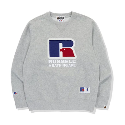 BAPE × RUSSELL Collaboration Printed Graphic Hoodie 1G73-113-922