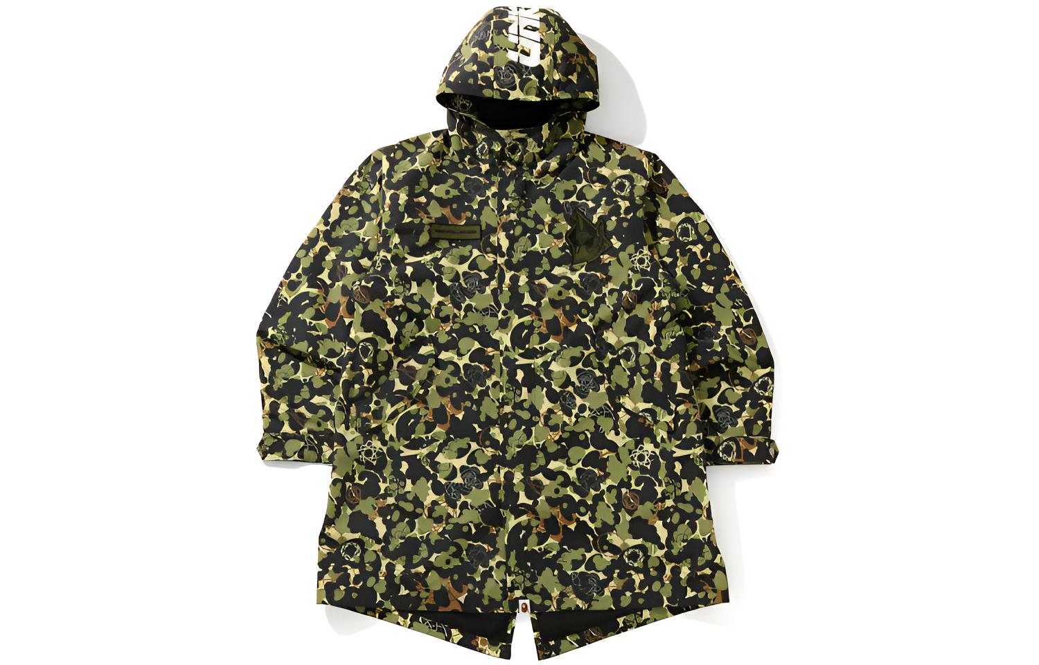 BAPE × UNKLE Camo Hoodie Jacket Green () 1H23-141-902
