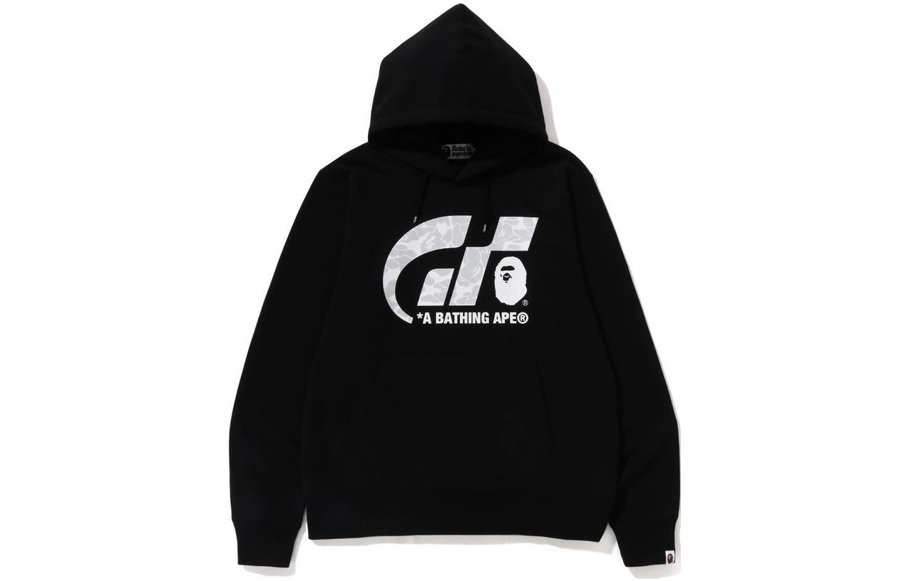 BAPE  Black Pullover Hoodie with Letter Design. 1J73-114-911 圖 2