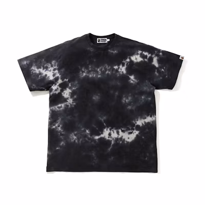 BAPE Black Tie-Dye Loose Fit Short Sleeve T-Shirt. 1H30-109-014