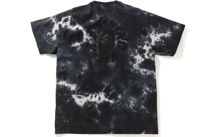 BAPE  Black Tie-Dye Loose Fit Short Sleeve T-Shirt. 1H30-109-014 圖 3
