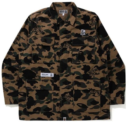 BAPE迷彩刺繡徽章字母Logo長袖襯衫 0ZXSTM13103XG Buy BAPE迷彩刺繡徽章字母Logo長袖襯衫 0ZXSTM13103XG