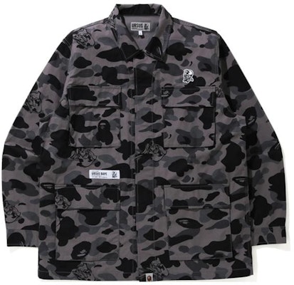 BAPE迷彩刺繡徽章字母Logo長袖襯衫 0ZXSTM13103XG Order BAPE迷彩刺繡徽章字母Logo長袖襯衫 0ZXSTM13103XG