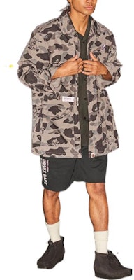 BAPE迷彩刺繡徽章字母Logo長袖襯衫 0ZXSTM13103XG Shop BAPE迷彩刺繡徽章字母Logo長袖襯衫 0ZXSTM13103XG