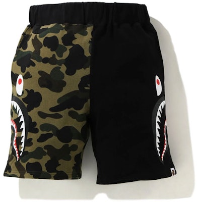 BAPE カモ ハーフシャーク スウェットショーツ 1H20-153-020 Shop BAPE カモ ハーフシャーク スウェットショーツ 1H20-153-020