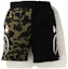 Shop BAPE カモ ハーフシャーク スウェットショーツ 1H20-153-020