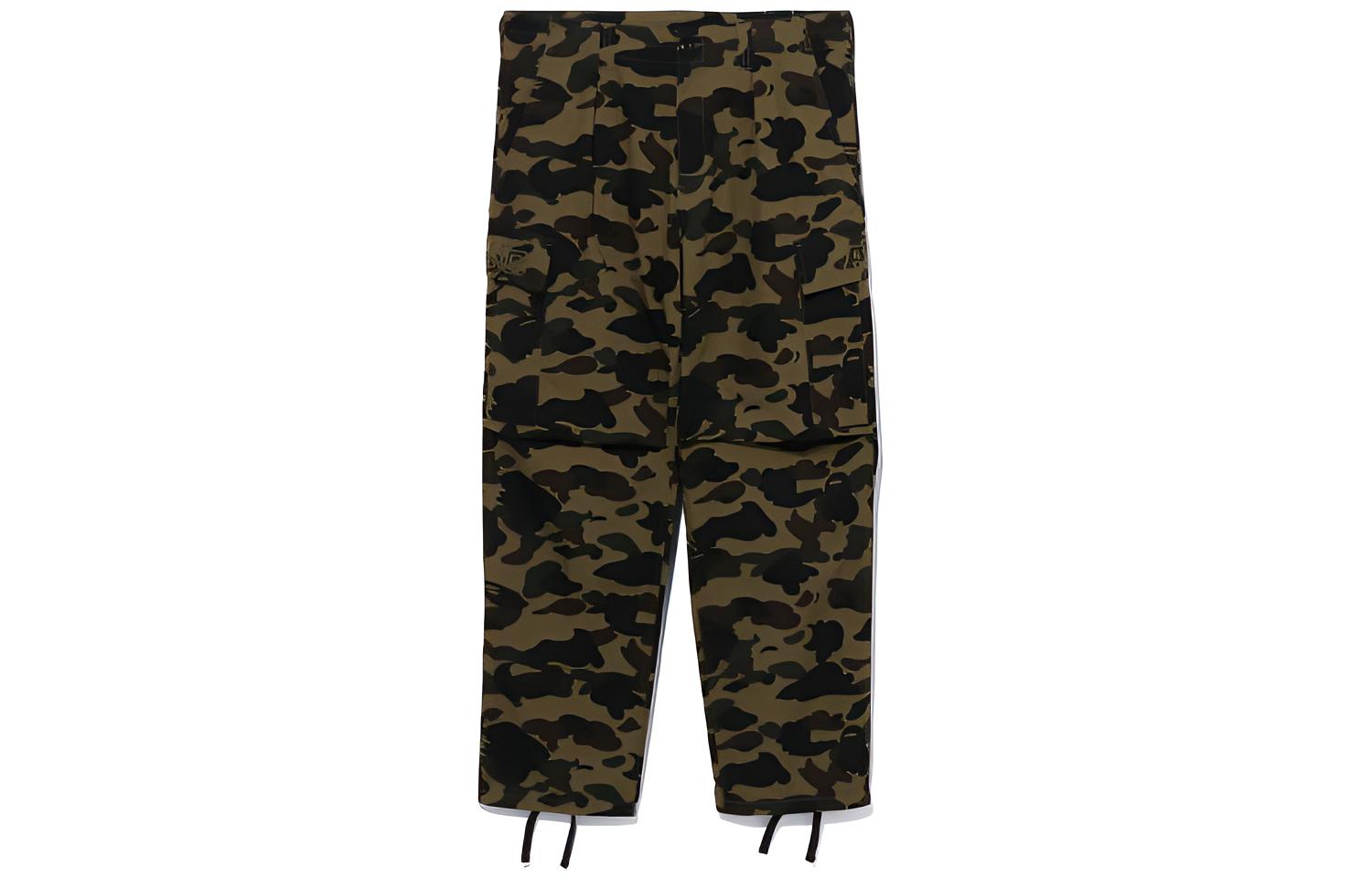 BAPE  Camouflage All-Over Print Straight Casual Pants 1J20-152-002