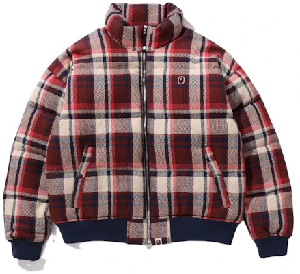BAPE Checkered High-Neck Graphic Print Zip-Up Jacket 1J80-144-008 Order BAPE Checkered High-Neck Graphic Print Zip-Up Jacket 1J80-144-008