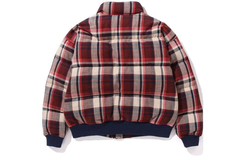 BAPE  Checkered High-Neck Graphic Print Zip-Up Jacket 1J80-144-008 圖 3