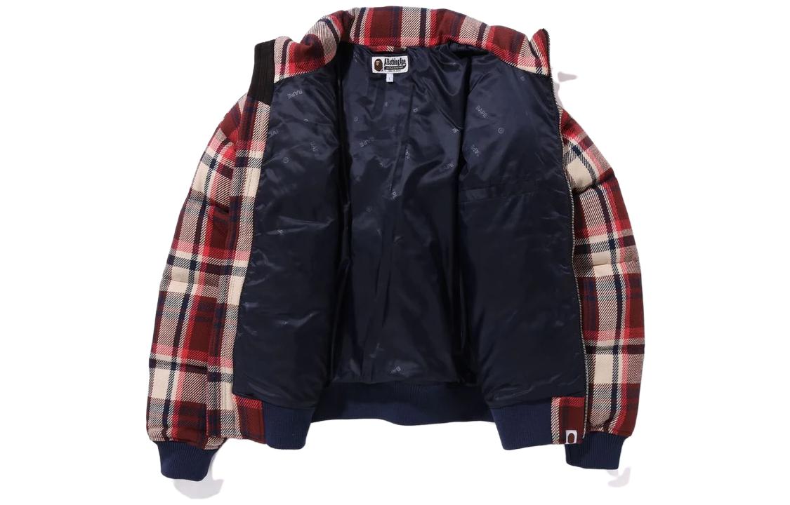 BAPE  Checkered High-Neck Graphic Print Zip-Up Jacket 1J80-144-008 圖 4