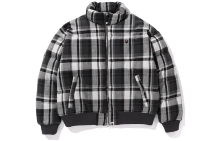 BAPE  Checkered High-Neck Graphic Print Zip-Up Jacket 1J80-144-008 圖 5