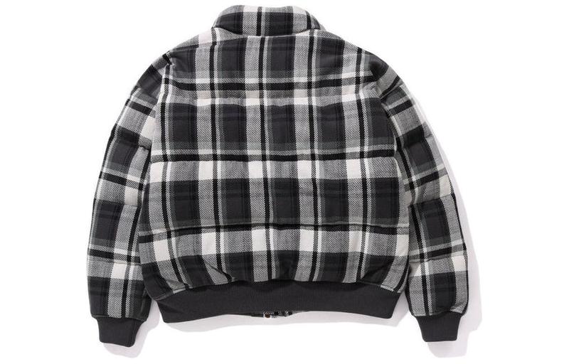 BAPE  Checkered High-Neck Graphic Print Zip-Up Jacket 1J80-144-008 圖 6