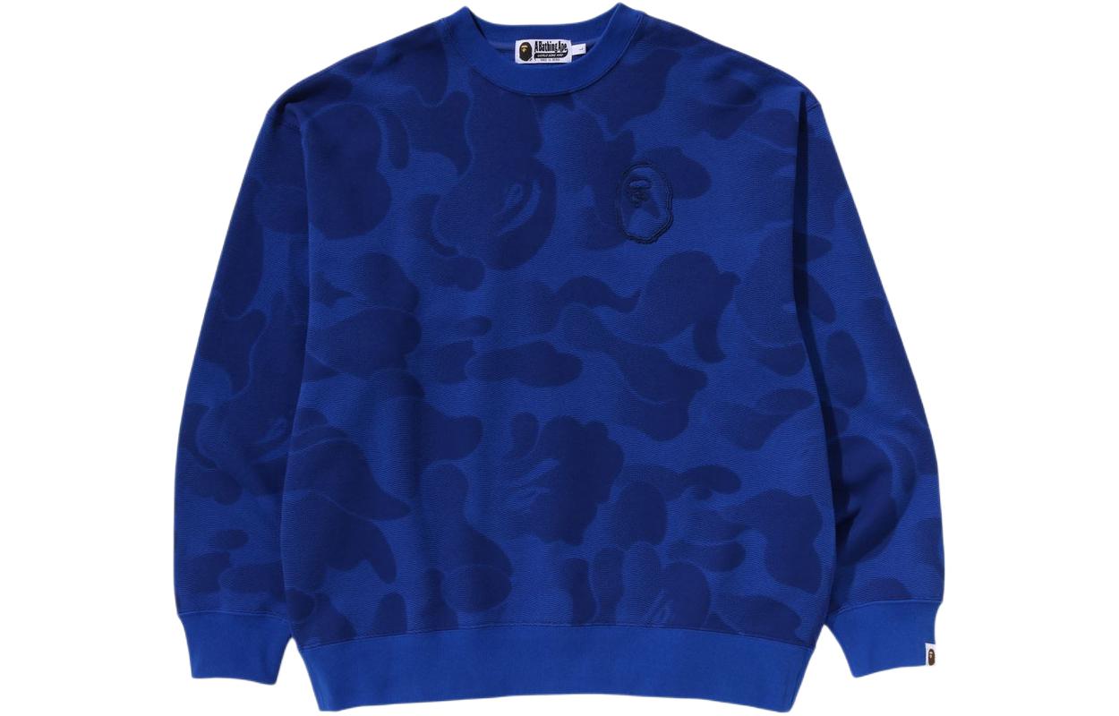 BAPE  Crewneck Pullover Sweatshirt with Solid Logo Print – Relaxed Fit. 1k30-113-304 圖 2