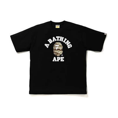 BAPE Desert Camo Ape Letter Print Short Sleeve T-Shirt 0ZXTEM110037G