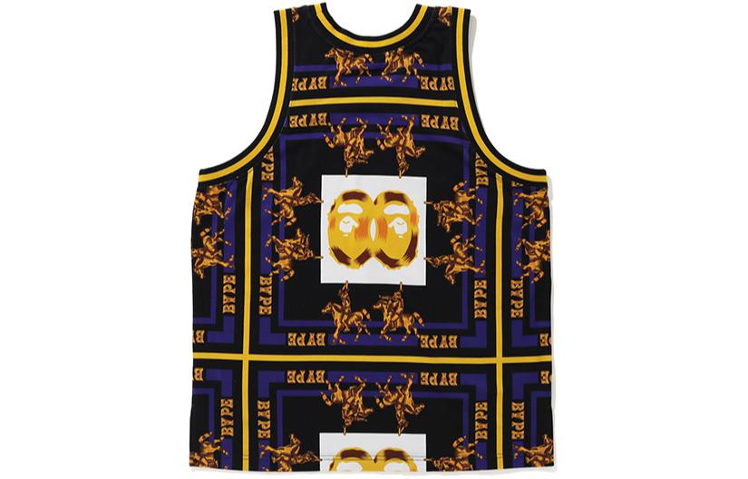 Lookbook BAPE 雙猿標誌馬圖休閒背心。 0ZXVTM109008G