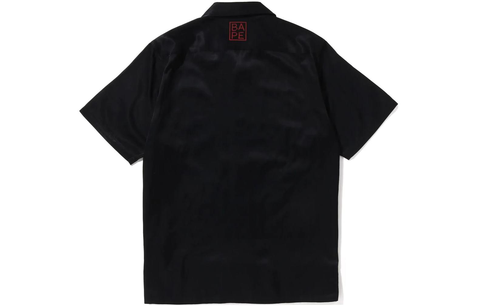 BAPE  Dragon Embroidered Short Sleeve Shirt Black. 1J30-132-006 圖 3