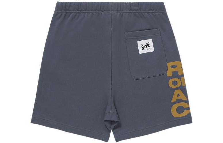 Purchase 베이프 자수 컬러 블록 레터 카키 반바지 0BSSPBA00002G