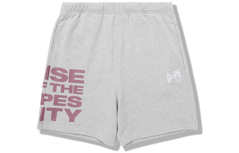 Details for 베이프 자수 컬러 블록 레터 카키 반바지 0BSSPBA00002G