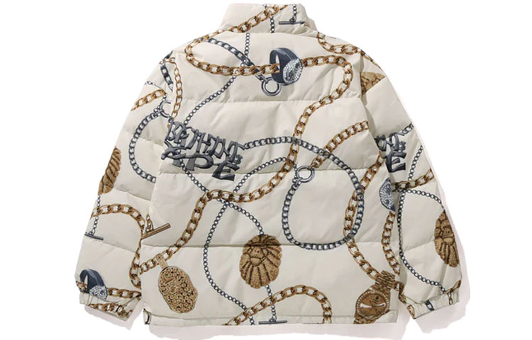 Purchase BAPE Jaket Cetakan Kolar Tinggi Full-Zip. 1J80-144-002