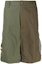 Buy BAPE 綠色迷彩拼接口袋短褲。 001SPI301012MMULTI