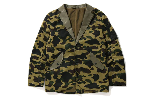 BAPE  Green Single-Breasted Blazer Jacket Long Sleeve 7G80-142-002 圖 2