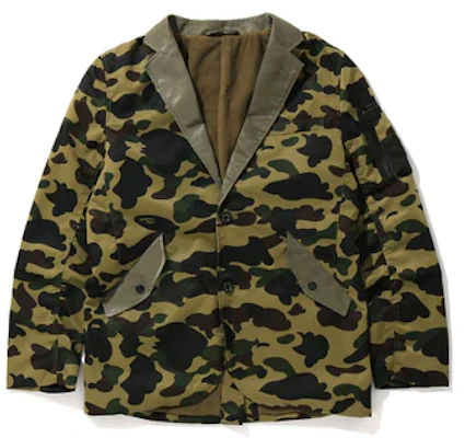 BAPE Green Single-Breasted Blazer Jacket Long Sleeve 7G80-142-002 Order BAPE Green Single-Breasted Blazer Jacket Long Sleeve 7G80-142-002