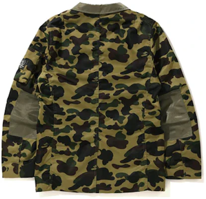 BAPE Green Single-Breasted Blazer Jacket Long Sleeve 7G80-142-002 Lookbook BAPE Green Single-Breasted Blazer Jacket Long Sleeve 7G80-142-002