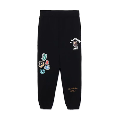 BAPE Jogger Sweatpants with Ape Letter Print Design. 1i30-152-001