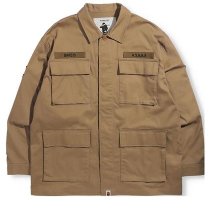BAPE Logo刺繡口袋細節長袖工裝襯衫 0ZXSTM13104SH Lookbook BAPE Logo刺繡口袋細節長袖工裝襯衫 0ZXSTM13104SH