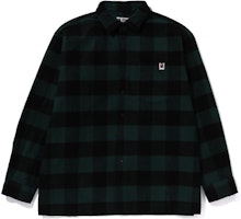 BAPE Long-Sleeve Checkered Button-Up Shirt. 1J80-131-003 BAPE Long-Sleeve Checkered Button-Up Shirt. 1J80-131-003