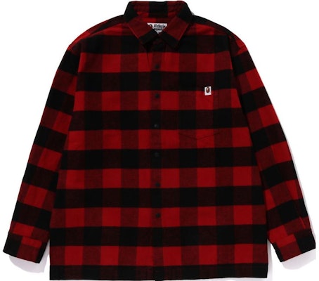 BAPE 長袖格紋襯衫 1J80-131-003 Shop BAPE 長袖格紋襯衫 1J80-131-003