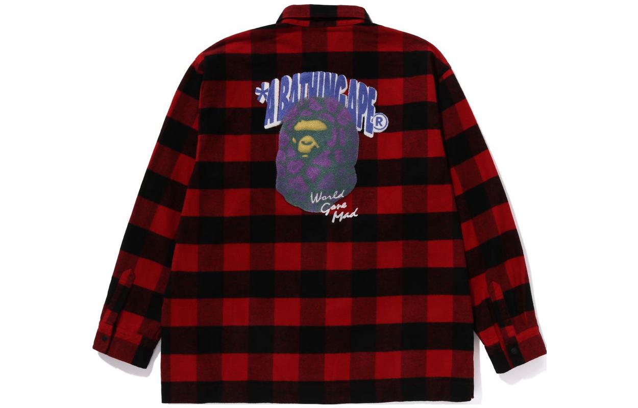 Purchase BAPE 長袖格紋襯衫 1J80-131-003