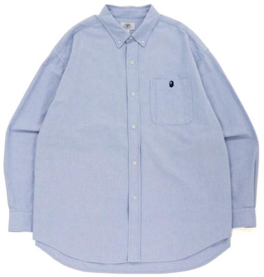 BAPE 猿人刺繡長袖襯衫 搭配字母標設計 0ZXSTM13103SH Buy BAPE 猿人刺繡長袖襯衫 搭配字母標設計 0ZXSTM13103SH