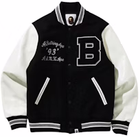 BAPE Loose Fit Baseball Jacket - Back to School Season. 1G80-141-001 BAPE Loose Fit Baseball Jacket - Back to School Season. 1G80-141-001