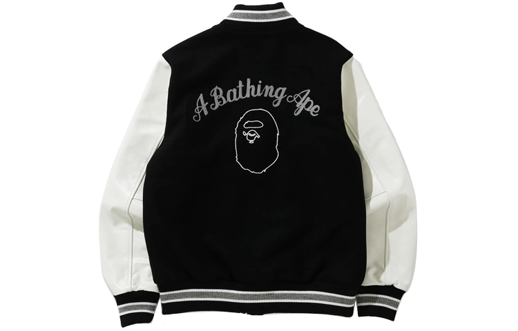 Lookbook BAPE 寬鬆版棒球外套 - 開學季必備。 1G80-141-001