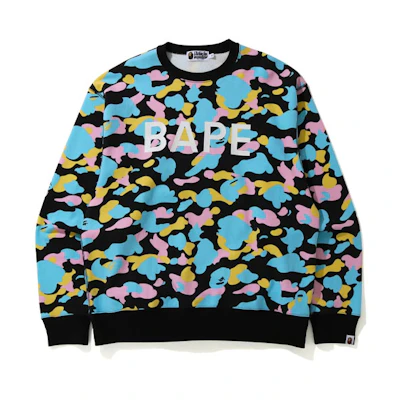 BAPE Loose Fit Camo Long Sleeve Sweatshirt 1H30-113-006