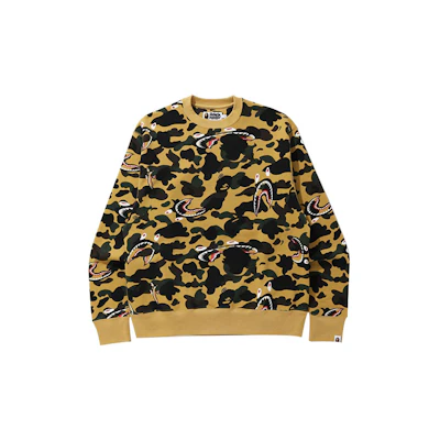 BAPE Loose Fit Camouflage Crewneck Pullover Sweatshirt. 1H30-113-010