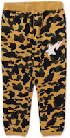 Shop BAPE 寬鬆迷彩針織休閒褲 直筒版型. 1J80-152-002