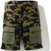 BAPE Loose Fit Cargo Shorts with Camouflage Patchwork 1H30-153-013 BAPE Loose Fit Cargo Shorts with Camouflage Patchwork 1H30-153-013
