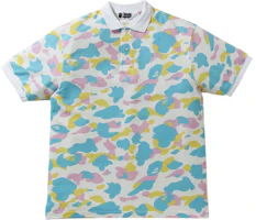 Order BAPE Multicolor Camo Print Short Sleeve Polo Shirt. 1H30-112-003