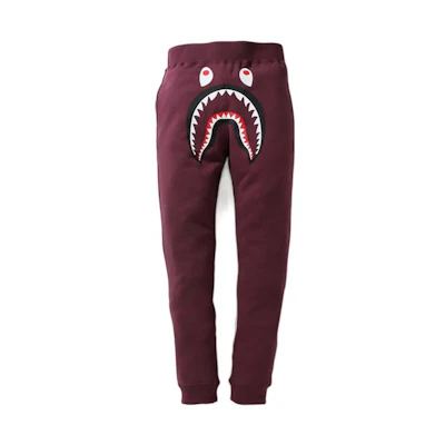 BAPE Shark Print Solid Color Casual Sweatpants. 0ZXPTM152013G