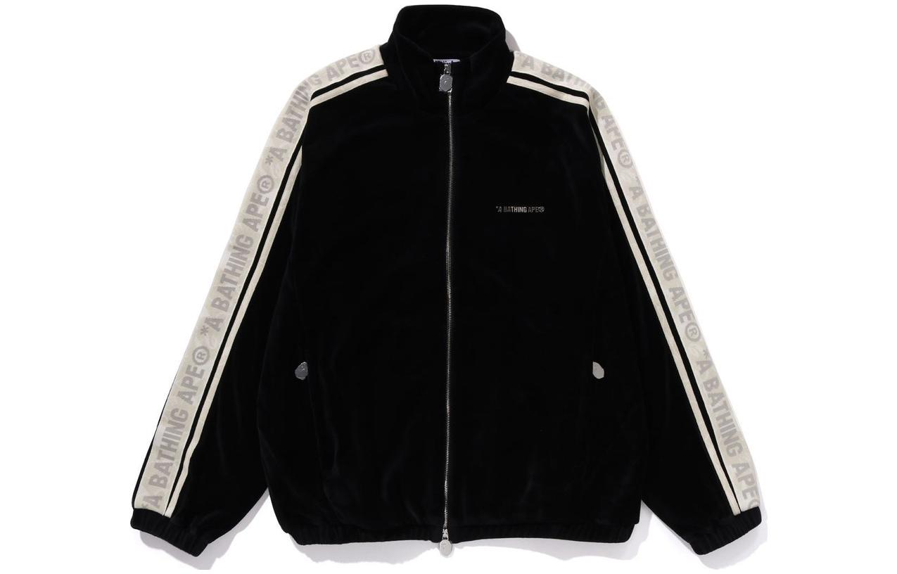 BAPE  Striped Logo Print Zip-Up High Neck Jacket Long Sleeve Outerwear. 1J80-113-055 圖 4