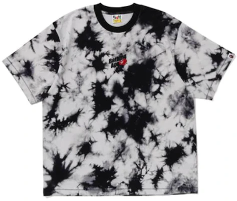 BAPE タイダイ クルーネック Tシャツ 刺繍ロゴ入り. 1J30-109-055 Buy BAPE タイダイ クルーネック Tシャツ 刺繍ロゴ入り. 1J30-109-055