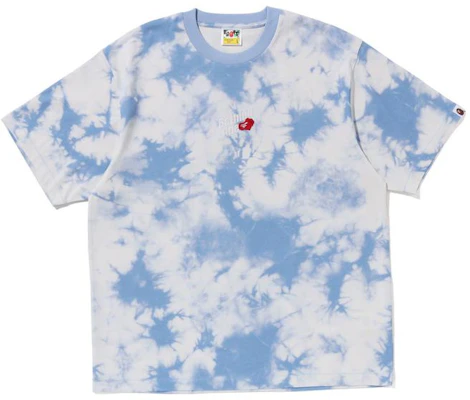 BAPE タイダイ クルーネック Tシャツ 刺繍ロゴ入り. 1J30-109-055 Lookbook BAPE タイダイ クルーネック Tシャツ 刺繍ロゴ入り. 1J30-109-055