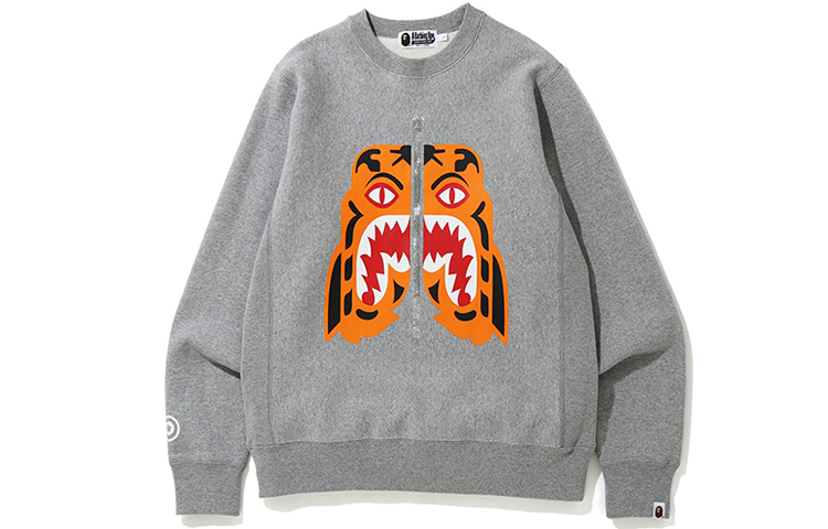 BAPE  Tiger Head Full-Zip Long Sleeve Sweatshirt. 0ZXSWM113009D 圖 4