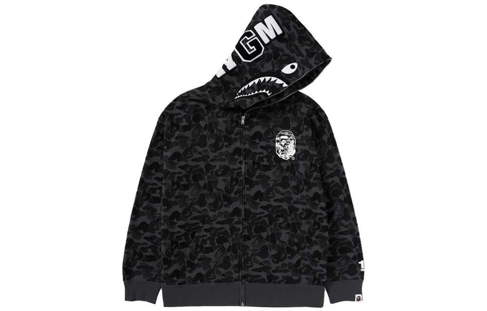 Bape A BATHING APE 13th Anniversary FW23 Classic Camo Shark Hoodie Unisex 0ZXSWM115014L